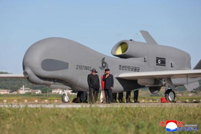 North Korean leader inspects test of tactical drones