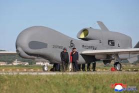 North Korean leader inspects test of tactical drones