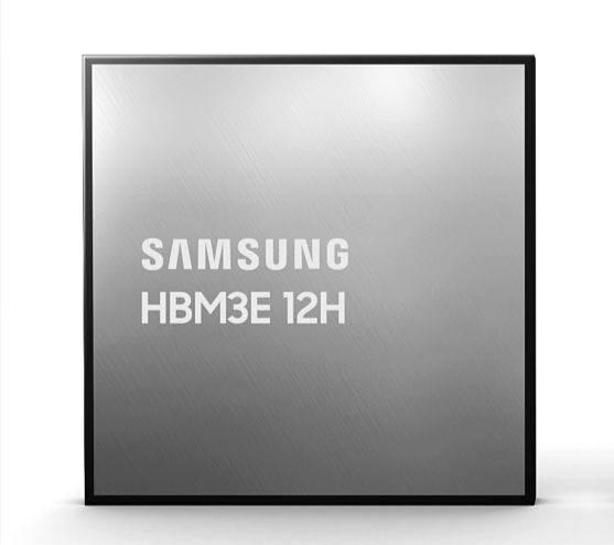 삼성전자 HBM3E12단 제품 이미지 사진삼성전자
