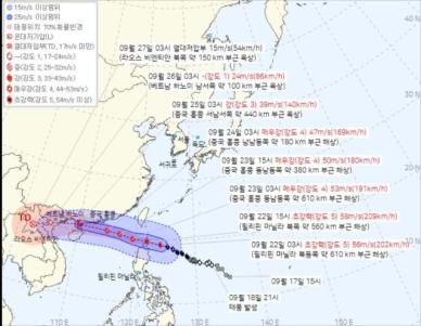 18호 태풍 '라가사'·19호 태풍 '너구리' 예상 경로는?