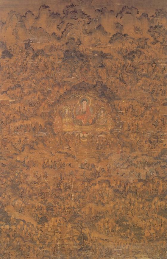 고려불화 오백나한도일본知恩院소장188×1214cm 사진고판화박물관