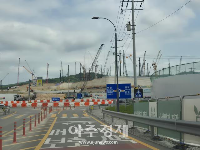원삼면 SK 용인반도체 건설현장 전경