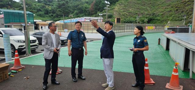 합동현장점검 실시 모습 사진청도공영사업공사