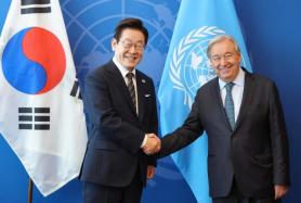 Lee seeks UN chiefs help for peace on Korean Peninsula