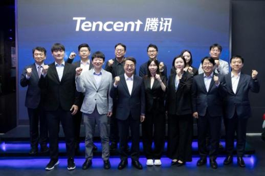 京畿道知事金东兖到访腾讯上海分公司