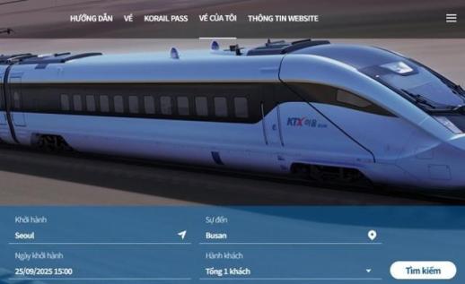 KORAIL mở rộng dịch vụ đa ngôn ngữ trên website trước thềm APEC