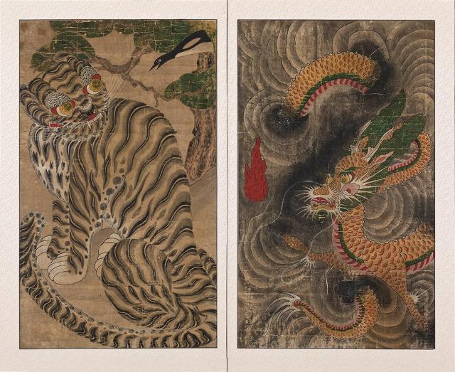 용호도 19세기 종이에 채색 59×985cmea 232x387in 사진가나아트 