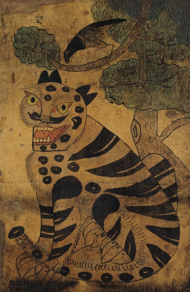 호작도 19세기 종이에 수묵채색 60×93cm 236x366in사진가나아트