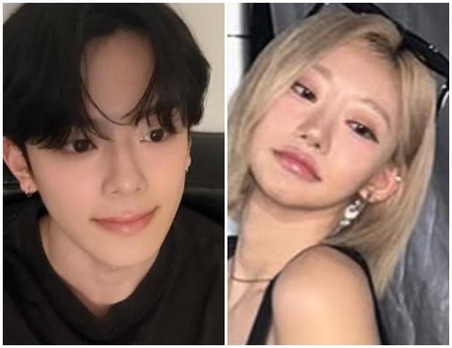 베리베리 멤버 강민왼쪽과 키스 오브 라이프 멤버 쥴리 사진강민 키스 오브 라이프 SNS
