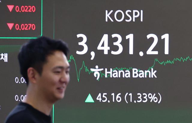 코스피 3430대로 반등하며 마감 사진연합뉴스