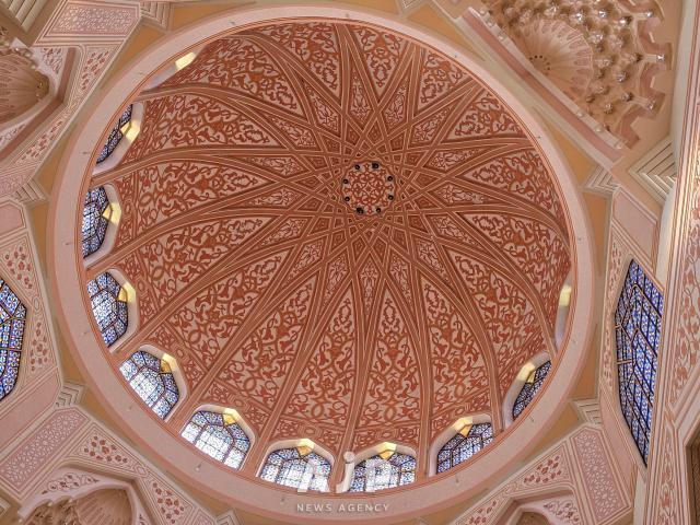The dome ceiling of the Putra Mosque Sept 29 2025 AJP Kim Dong-young