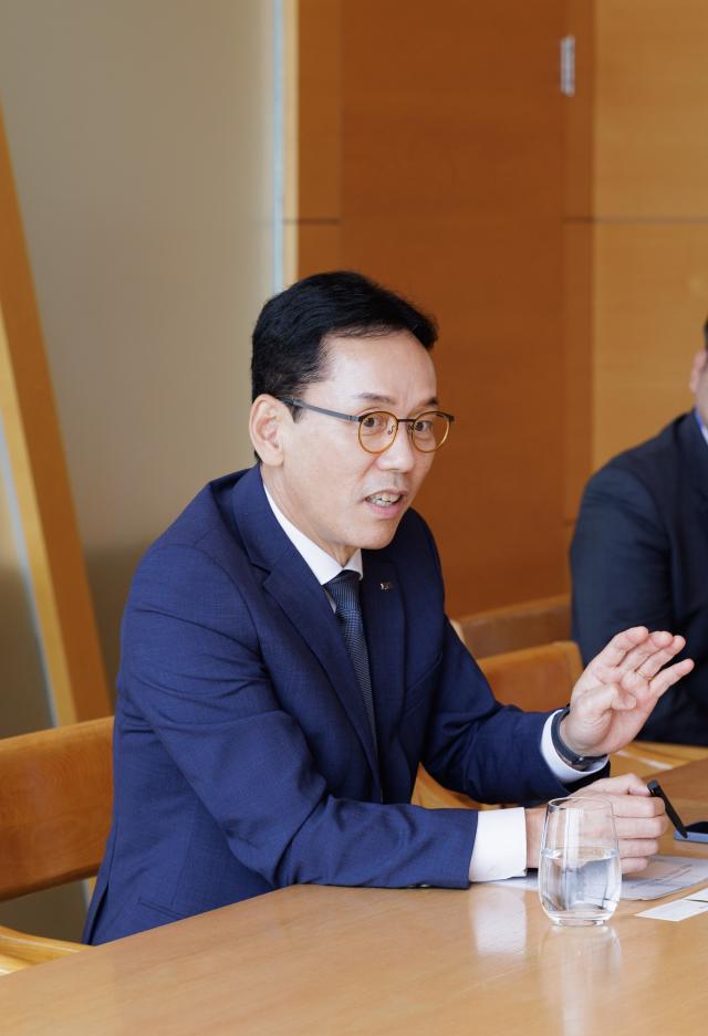 백경훈 제주특별자치도개발공사 사장이 기자간담회에서 발언하고 있다 사진제주개발공사