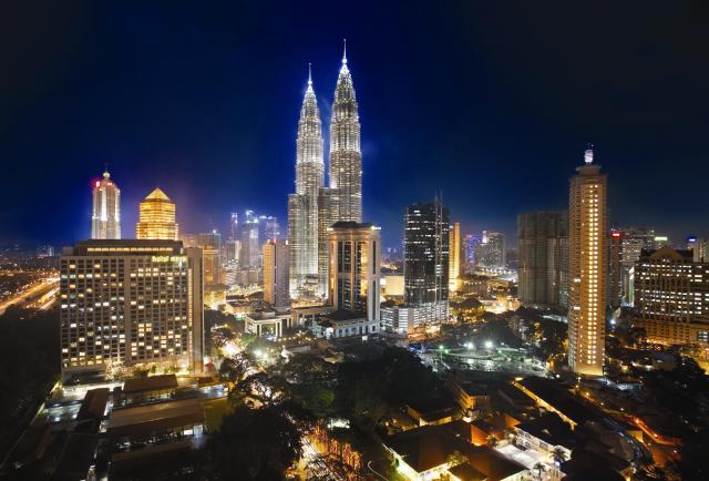 Night time view of Kuala Lumpur provided by the Tourism Malaysia Courtesy of Tourism Malaysia Seoul
