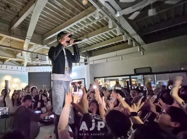 Korean rapper Locco heats up the stage at Entropys event AJP Candice Kim