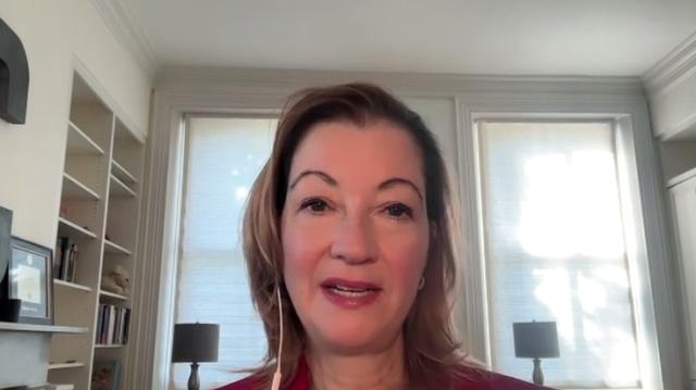 Senior fellow at the Council on Foreign Relations Heidi Crebo-Rediker speaks during an interview via Zoom on Sept 28 2025 AJP Im Yoon-seo