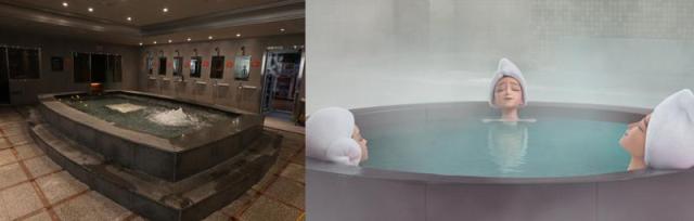 Left A Korean bathhouse is seen in this photo taken on Sept 26 2025 AJP Yoo Na-Hyun 
Right 