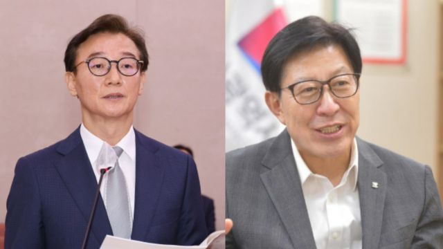 왼쪽 전재수 해양수산부 장관 오른쪽 박형준 부산시장 사진연합뉴스