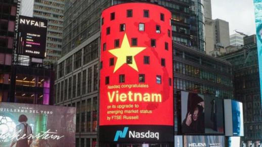 Thị trường chứng khoán Việt Nam được FTSE Russell nâng hạng lên thị trường mới nổi thứ cấp