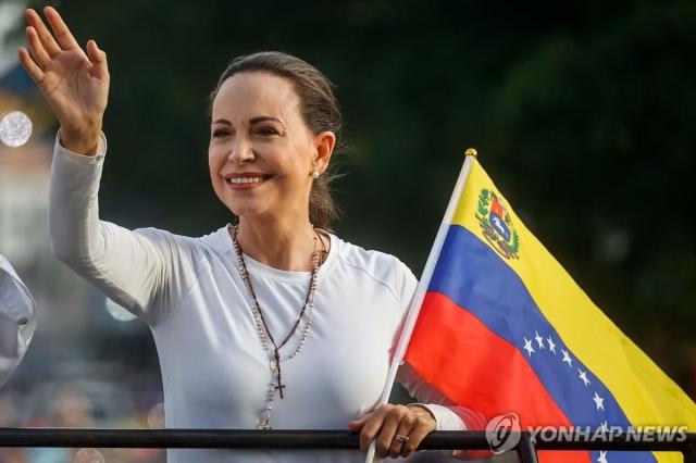 2025년 노벨평화상을 받은 베네수엘라 야권 지도자 마리아 코리나 마차도 사진연합뉴스