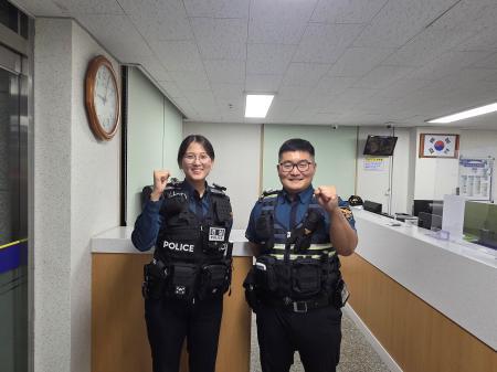안양동안서 비산지구대, 폭우 속 실종된 치매노인 구해