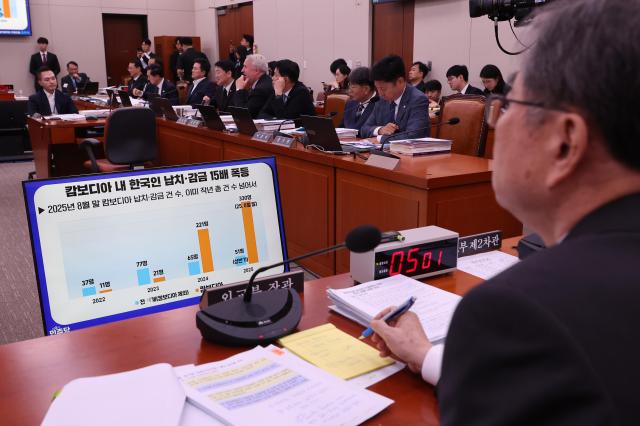 캄보디아 내 한국인 납치·감금 15배 폭등 관련 질문받는 조현 외교부 장관 사진연합뉴스