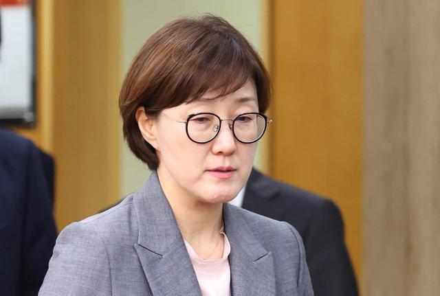 김현지 대통령실 제1부속실장이 지난 2일 용산 대통령실에서 열린 수석보좌관회의에 참석하고 있다. [사진=연합뉴스]