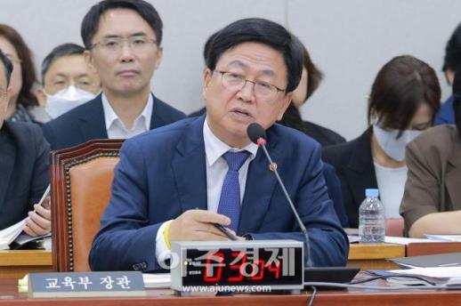 [포토] 의원 질의에 답하는 최교진 교육부 장관