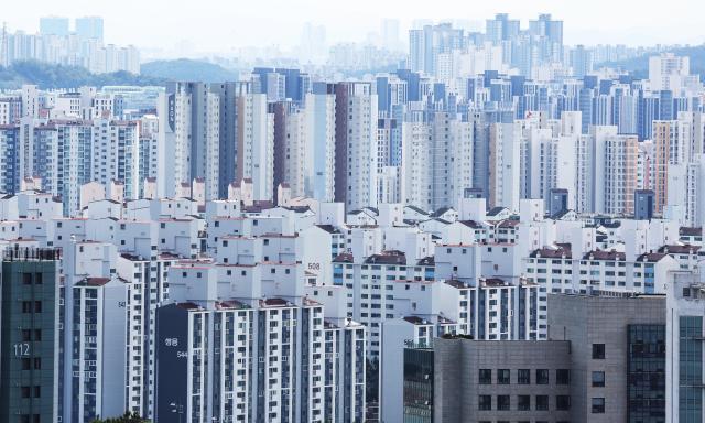 京畿道水原市居民区【图片提供 韩联社】