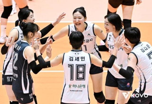 지난달 28일 막 내린 여수·NH농협컵 프로배구대회컵대회에서 여자부 준우승을 기록한 한국도로공사는 개막을 앞두고 많은 주목을 받고 있다 사진한국배구연맹