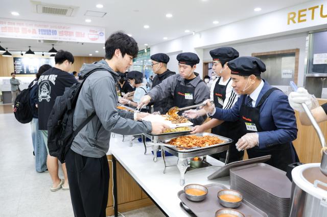 대구대 중간고사 기간 ‘0원의 아침밥’ 행사 모습 사진대구대학교