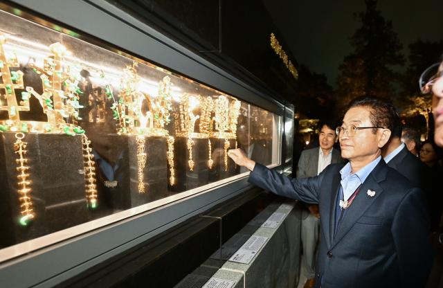 APEC 개최 보문단지 야간경관 개선사업 시연회 장면 사진경상북도