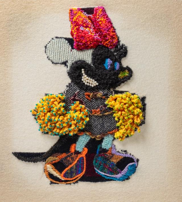 김나영그레고리 마스 미니마우스 2025 편물에 자수 액자 60×40×4cm 사진아르코미술관