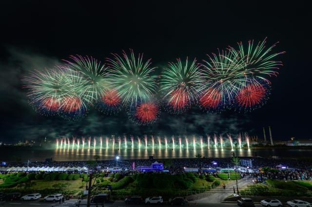 포항 국제불빛축제 장면 사진경상북도