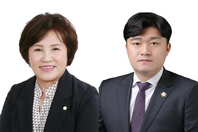 완주군의회 행정사무감사특별위원회의 이경애 위원장왼쪽과 최광호 부위원장사진완주군의회