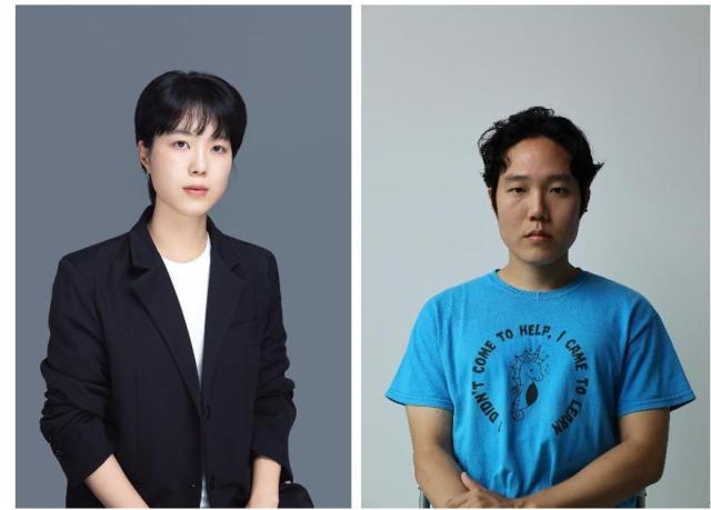 공연예술부문 전서아 작∙연출가왼쪽와 시각예술부문 박정우 작가 사진두산아트센터