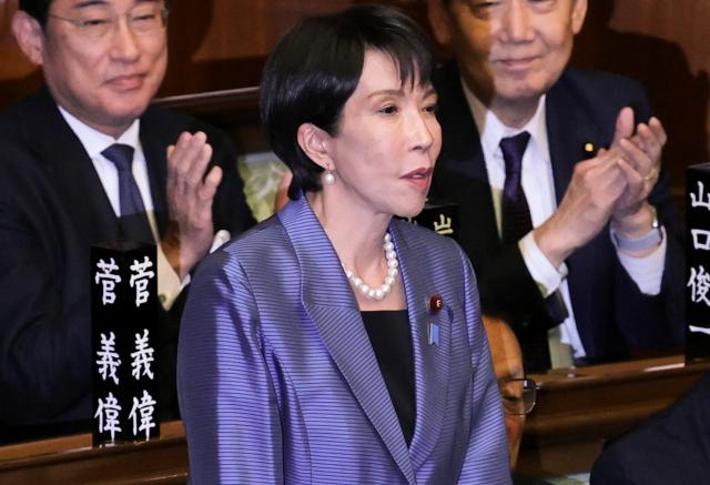 다카이치 사나에 일본 자민당 총재 사진로이터·연합뉴스