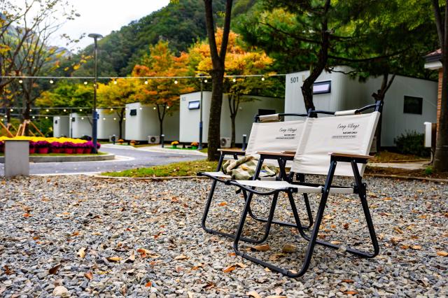 청량산 수원캠핑장 전경