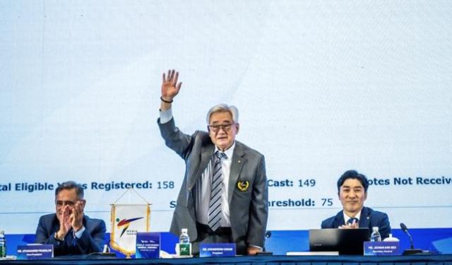 21년간 세계태권도연맹 이끈 조정원 총재, 마지막 연임 성공…2029년까지