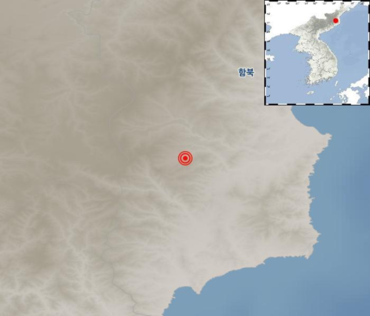 기상청 북한 함경북도 길주 북쪽서 규모 2.3 지진