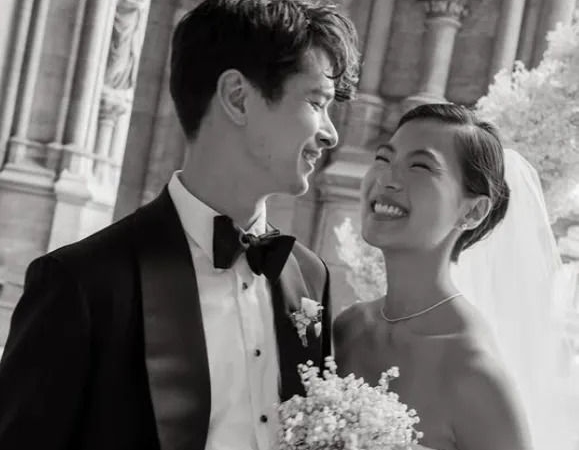 지방시 창립자의 후손 션 태핀 드 지방시가 한국인 연인 정다혜씨와 지난 8월 파리에서 결혼식을 올렸다 사진정다혜 씨 인스타그램