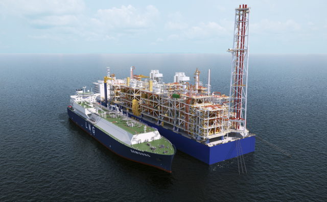 삼성중공업이 개발한 심해용 FLNG 표준모델 MLF-O 이미지 사진삼성중공업