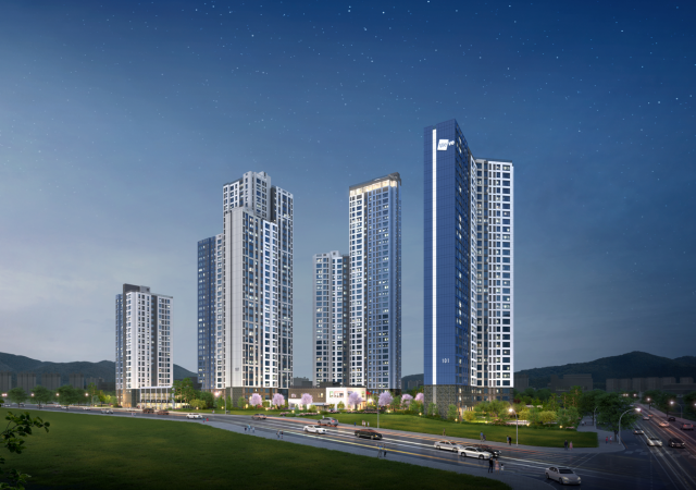 두산위브 더센트럴 도화 투시도 사진두산건설