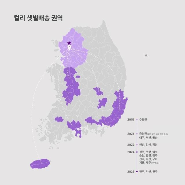 컬리가 샛별배송 권역을 전주와 완주 익산까지 확장한다 사진컬리