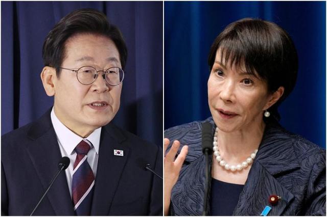 이재명 대통령왼쪽과 다카이치 사나에 일본 총리 사진로이터연합뉴스