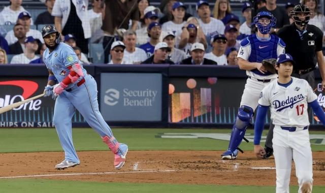 오타니를 상대로 역전 결승 홈런을 때린 토론토 블라디미르 게레로 주니어 사진EPA·연합뉴스