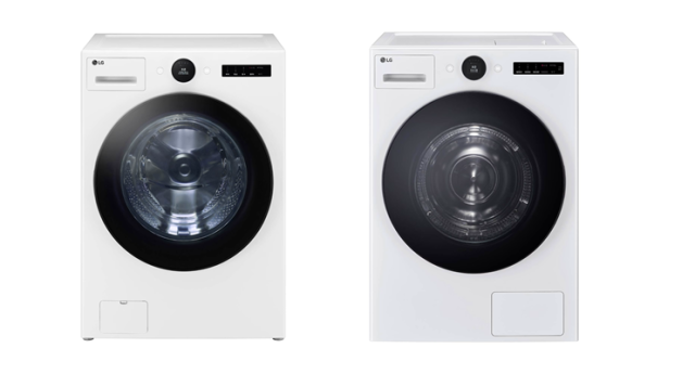 LG 세탁기왼쪽와 LG 건조기오른쪽