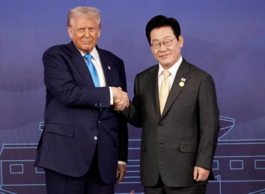 韩美领导人在庆州举行会谈