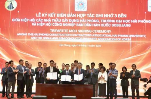 Hiệp hội Công nghiệp Bán dẫn Hàn Quốc ký thỏa thuận đối tác chiến lược với Hiệp hội Xây dựng Hải Phòng