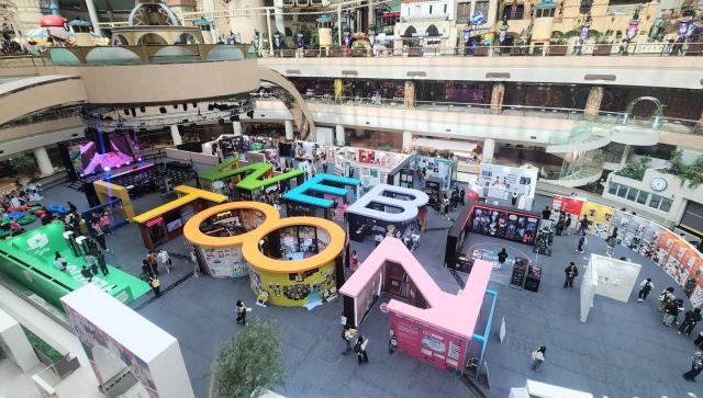 2025 월드 웹툰 페스티벌 현장사진기획전시 전경 사진콘진원