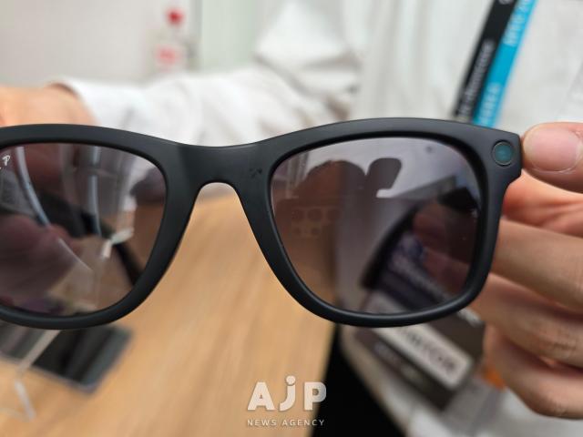 Second-generation AI glasses from Meta with a camera on the right side at 